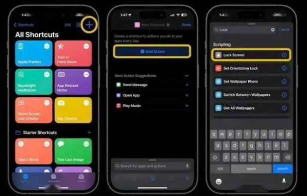 启东苹果14锁屏维修店分享iPhone14升级iOS16.4后如何创建锁屏快捷方式 